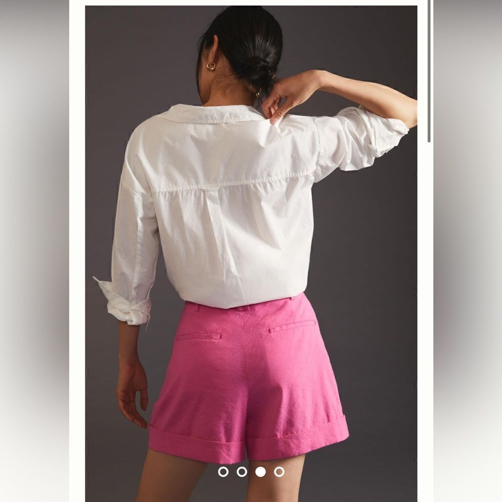 Rag and Bone Linen Ivy Shorts in Pink, Size 4, NWT - Picture 4 of 10